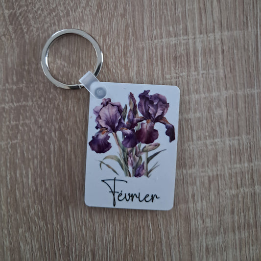 Porte clé mois de naissance