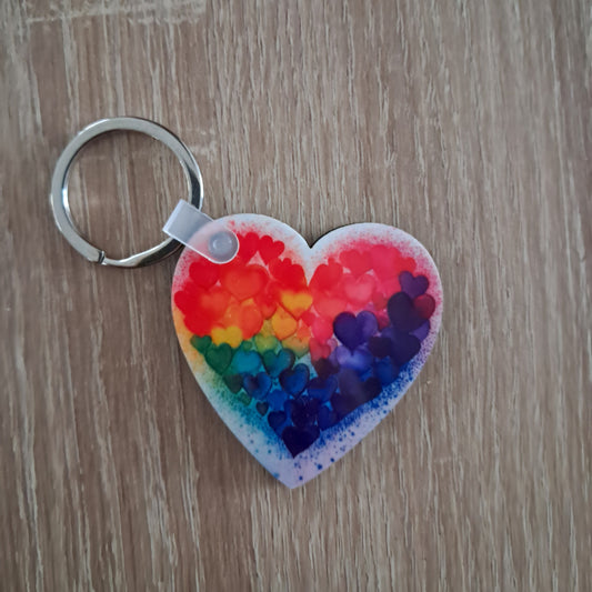 Porte clé forme cœur